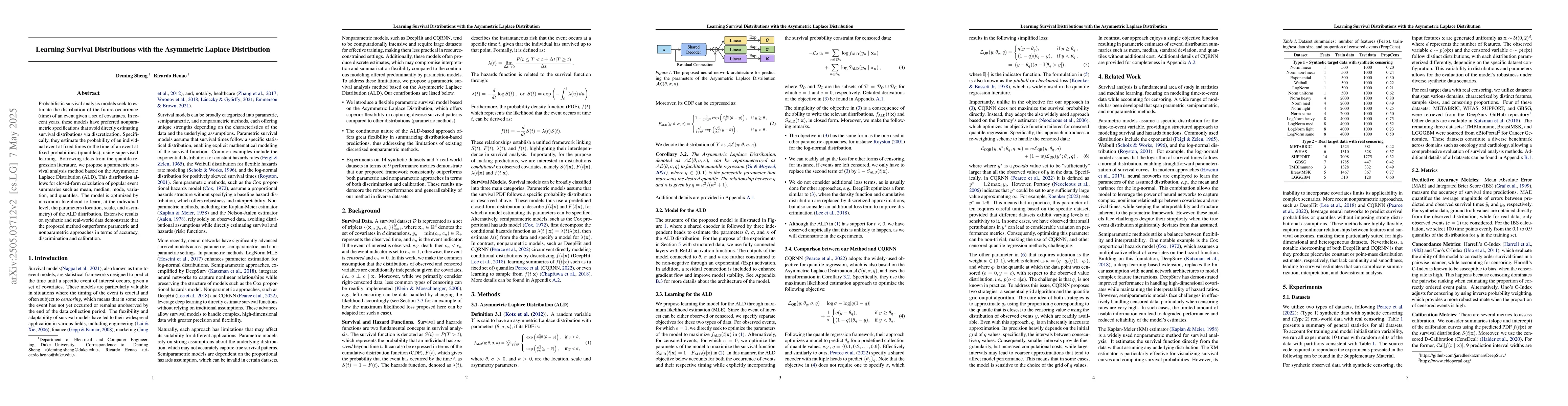 Thumbnail for Learning Survival Distributions with the Asymmetric Laplace Distribution
