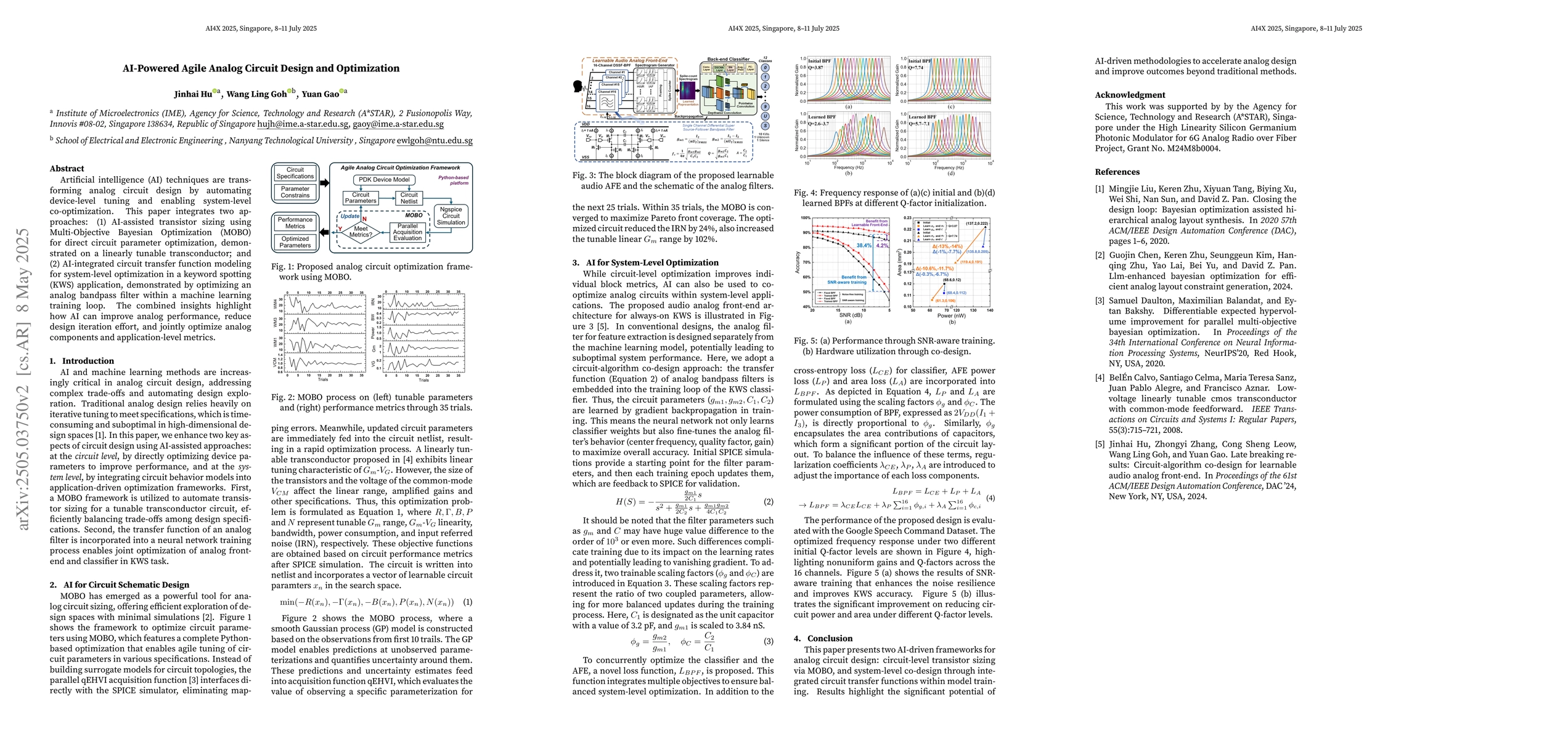 Thumbnail for AI-Powered Agile Analog Circuit Design and Optimization