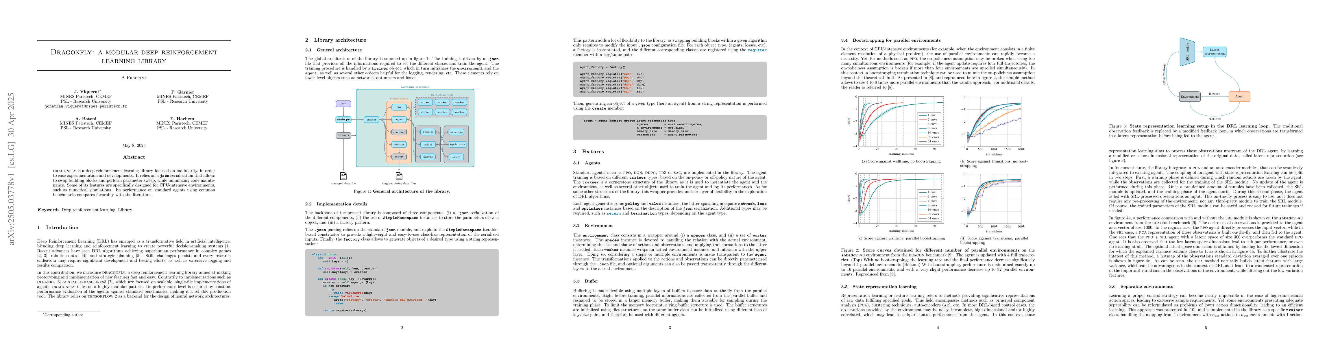 Thumbnail for Dragonfly: a modular deep reinforcement learning library