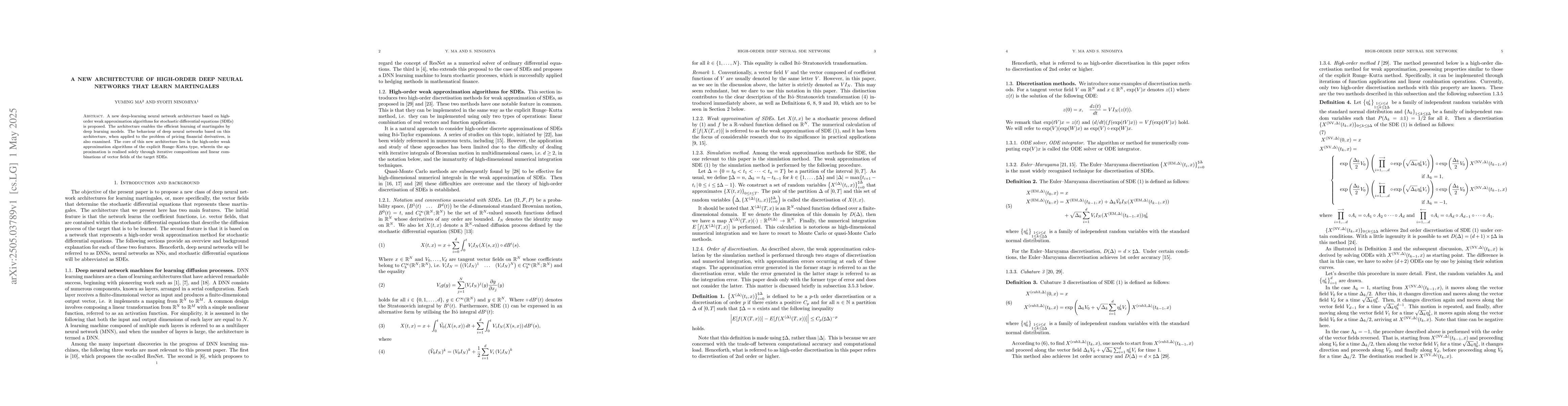 Thumbnail for A new architecture of high-order deep neural networks that learn
  martingales