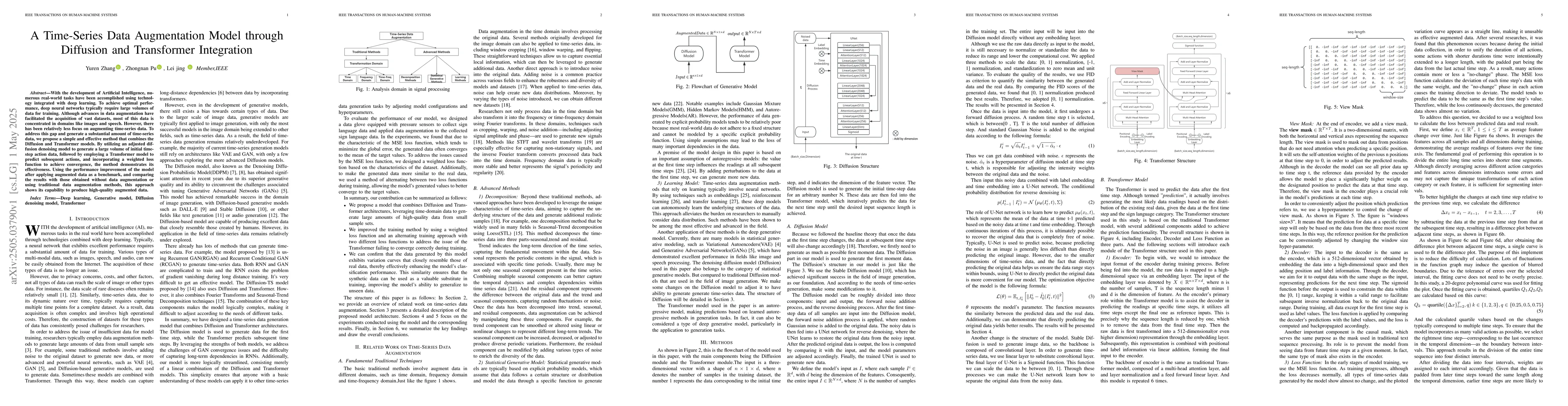 Thumbnail for A Time-Series Data Augmentation Model through Diffusion and Transformer
  Integration