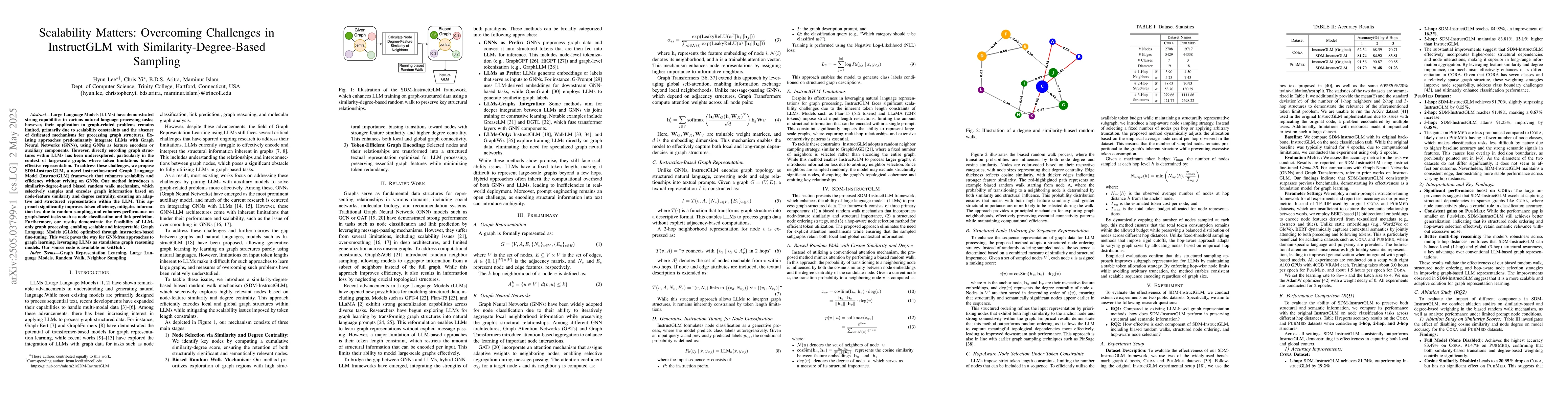Thumbnail for Scalability Matters: Overcoming Challenges in InstructGLM with
  Similarity-Degree-Based Sampling