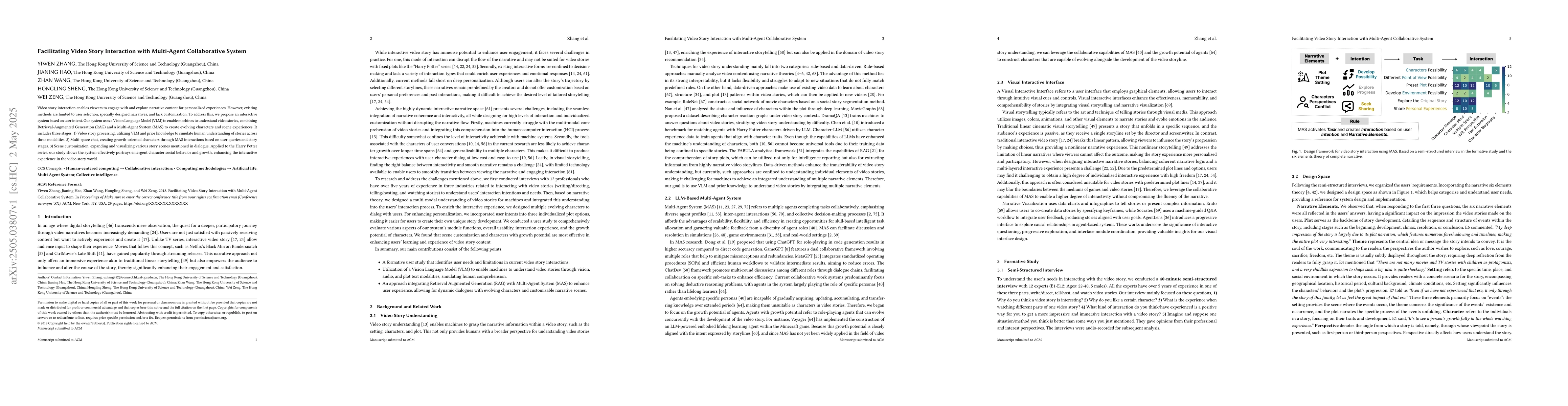 Thumbnail for Facilitating Video Story Interaction with Multi-Agent Collaborative
  System