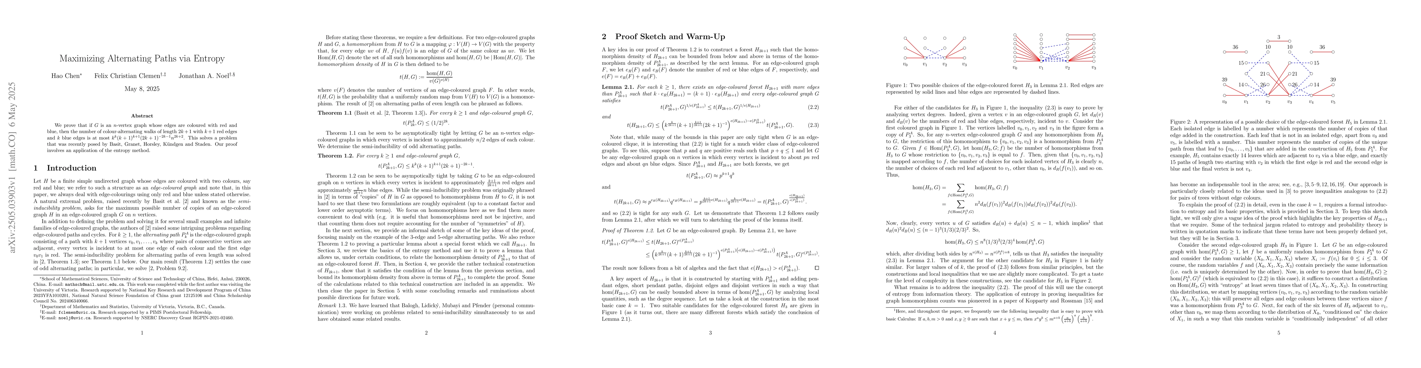 Thumbnail for Maximizing Alternating Paths via Entropy