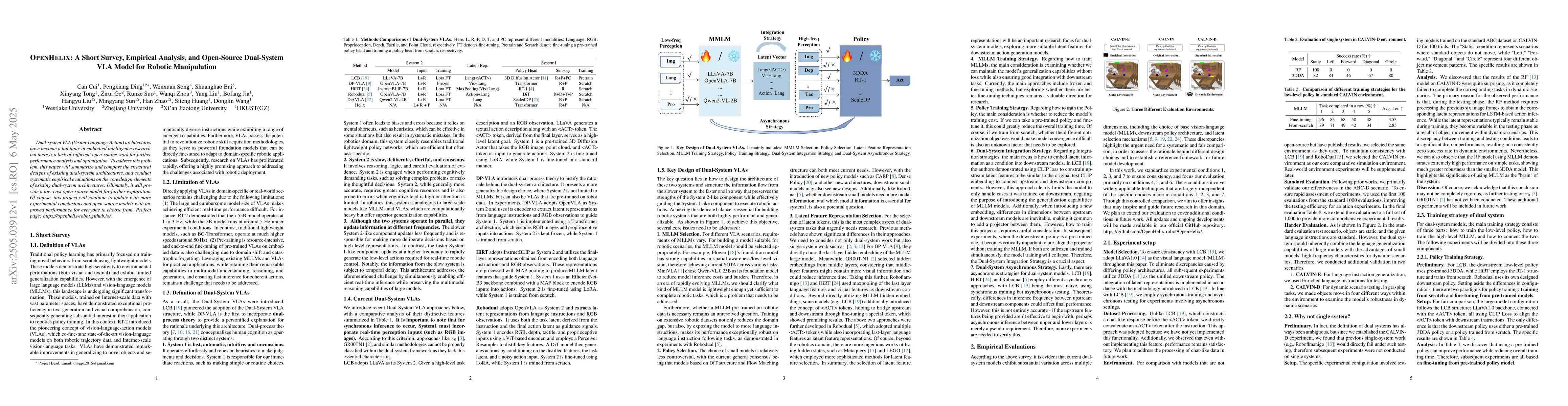 Thumbnail for OpenHelix: A Short Survey, Empirical Analysis, and Open-Source
  Dual-System VLA Model for Robotic Manipulation