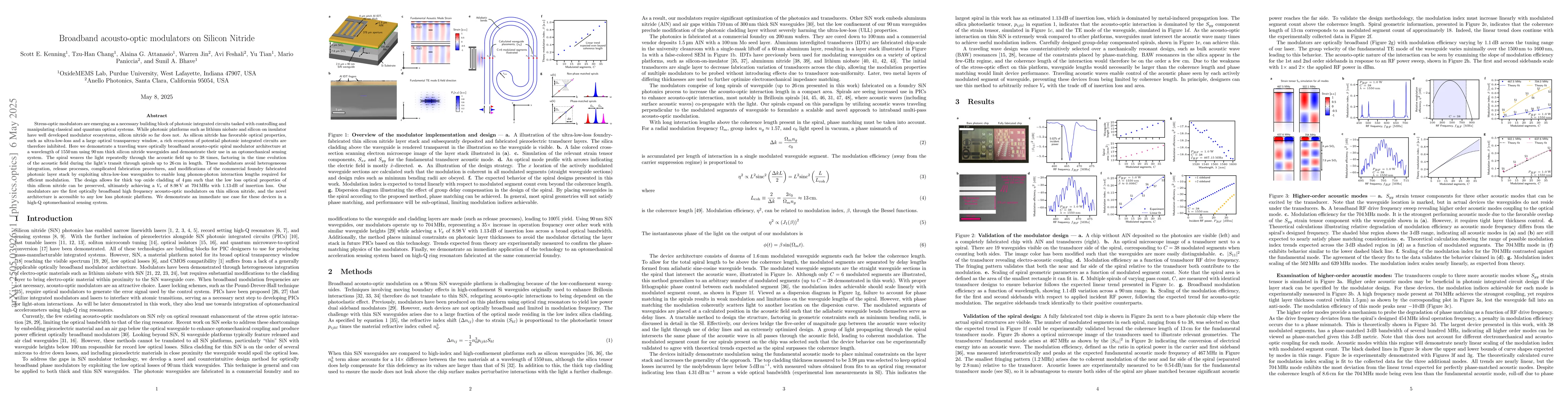 Thumbnail for Broadband acousto-optic modulators on Silicon Nitride