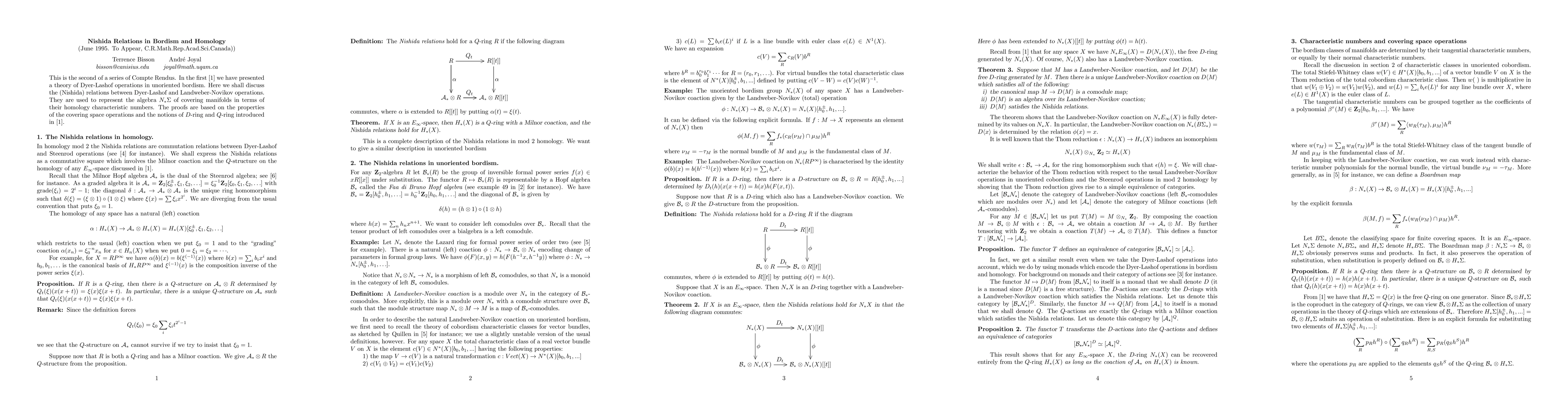 Thumbnail for Nishida Relations in Bordism and Homology (extended abstract)