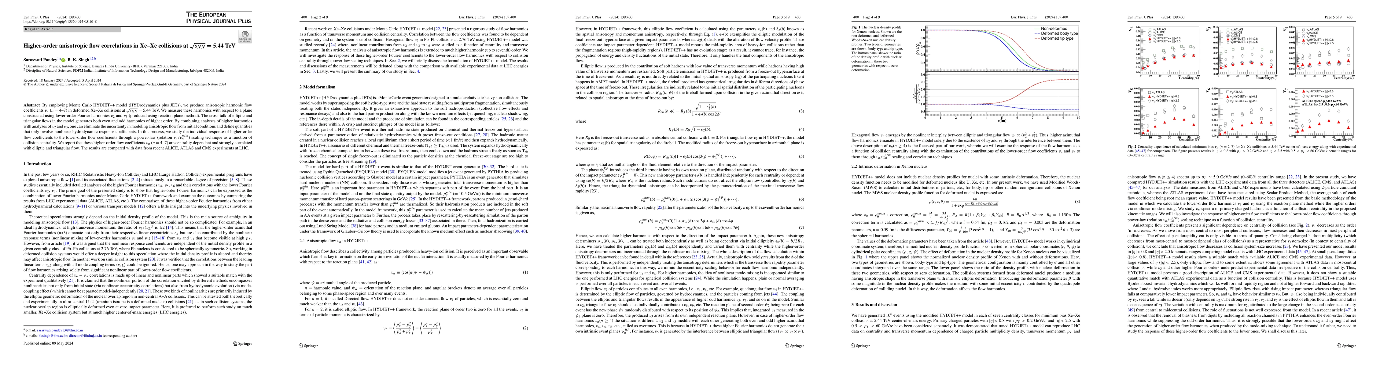 Thumbnail for Higher-order anisotropic flow correlations in Xe-Xe collisions at
  $\mathrm{\sqrt{s_{NN}}= 5.44 TeV}$