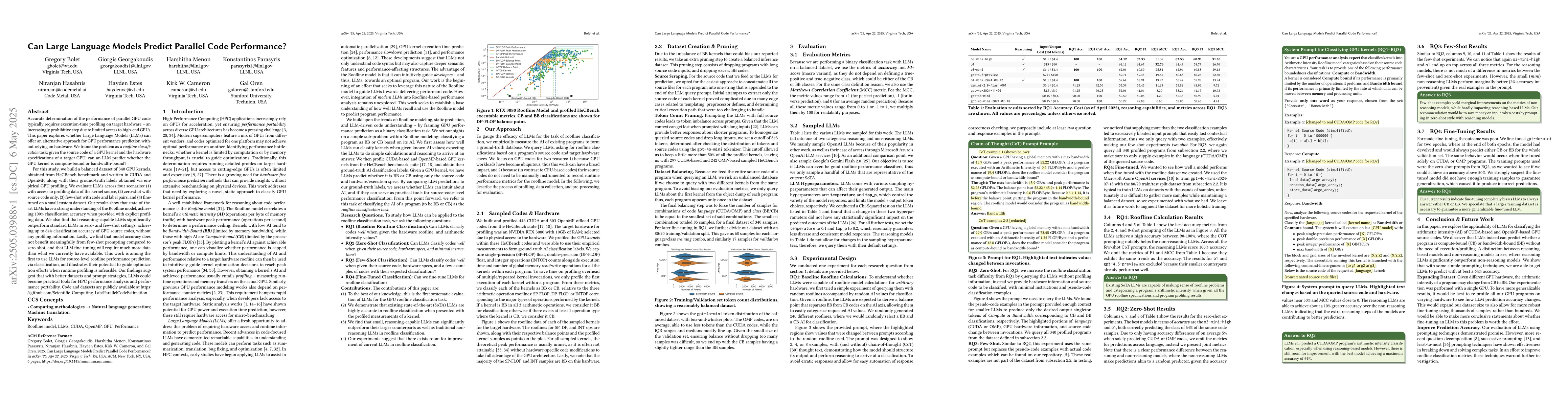 Thumbnail for Can Large Language Models Predict Parallel Code Performance?