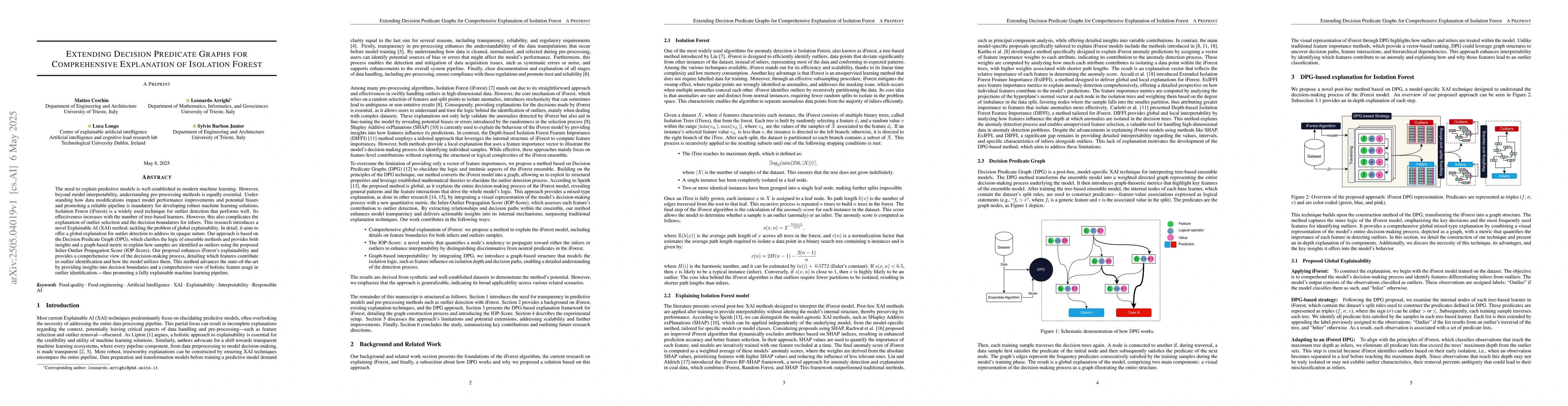 Thumbnail for Extending Decision Predicate Graphs for Comprehensive Explanation of
  Isolation Forest