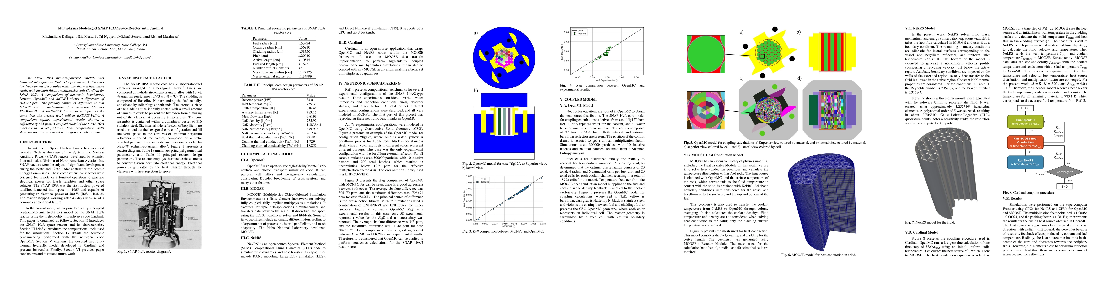 Thumbnail for Multiphysics Modeling of SNAP 10A/2 Space Reactor with Cardinal