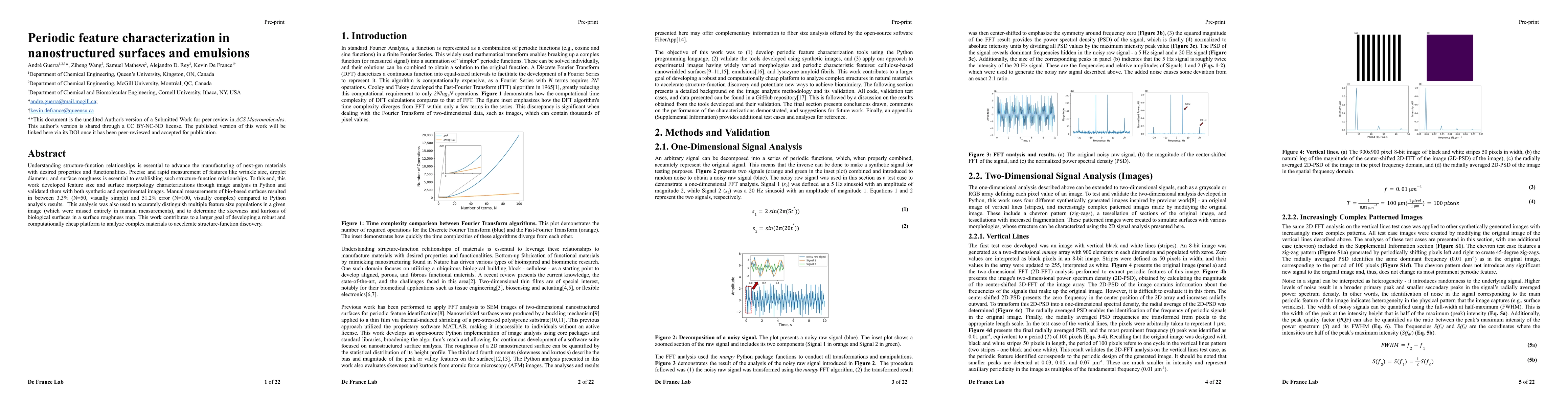 Thumbnail for Periodic feature characterization in nanostructured surfaces and
  emulsions