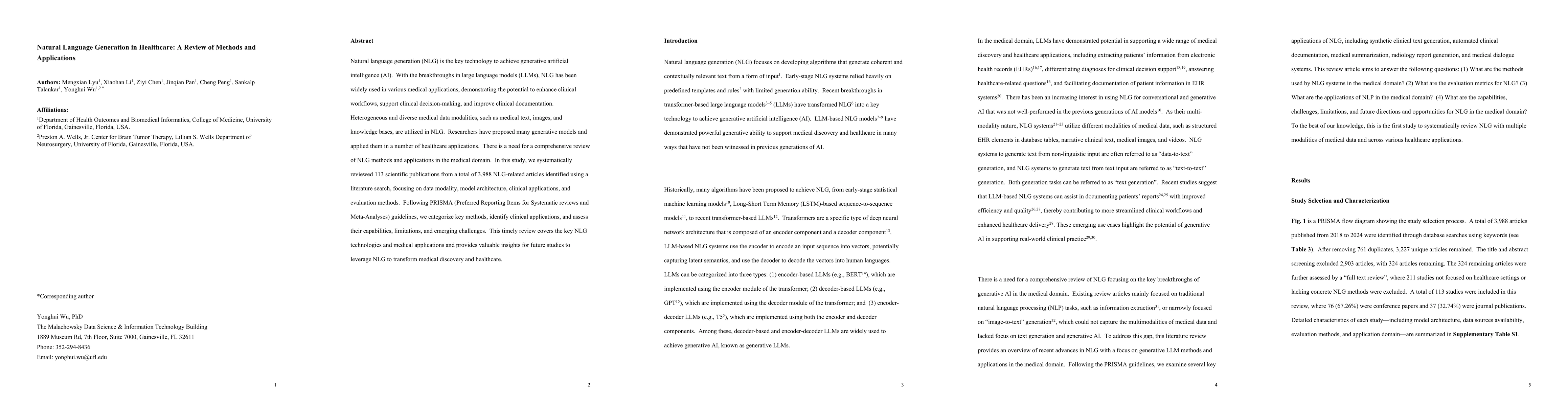 Thumbnail for Natural Language Generation in Healthcare: A Review of Methods and
  Applications