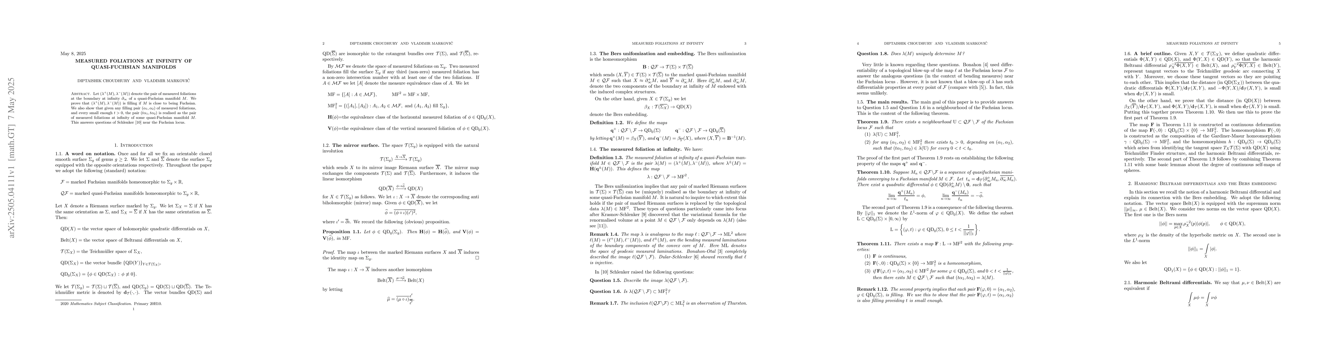 Thumbnail for Measured foliations at infinity of quasi-Fuchsian manifolds