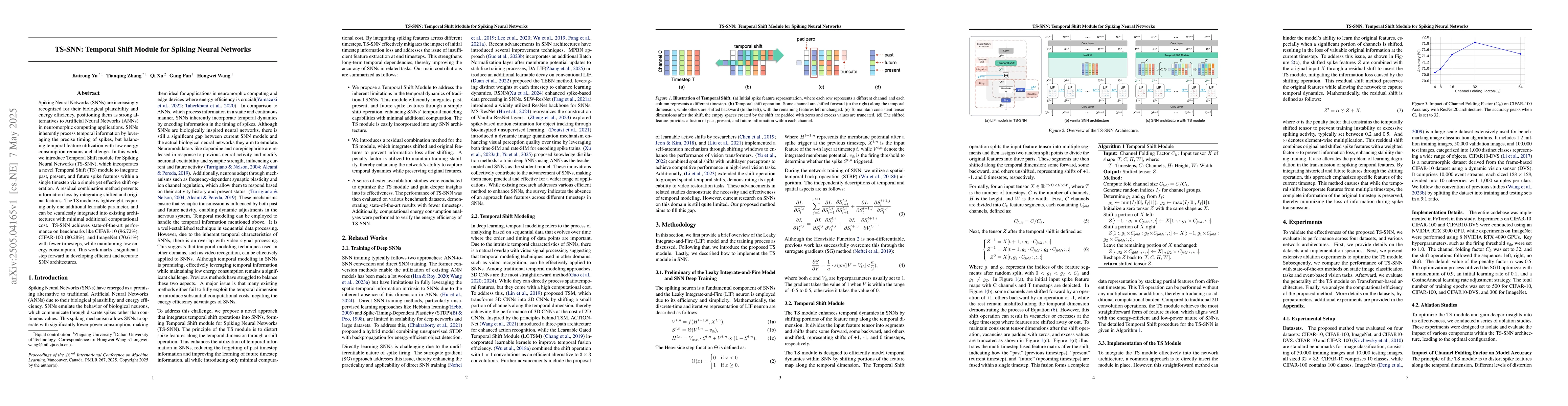 Thumbnail for TS-SNN: Temporal Shift Module for Spiking Neural Networks
