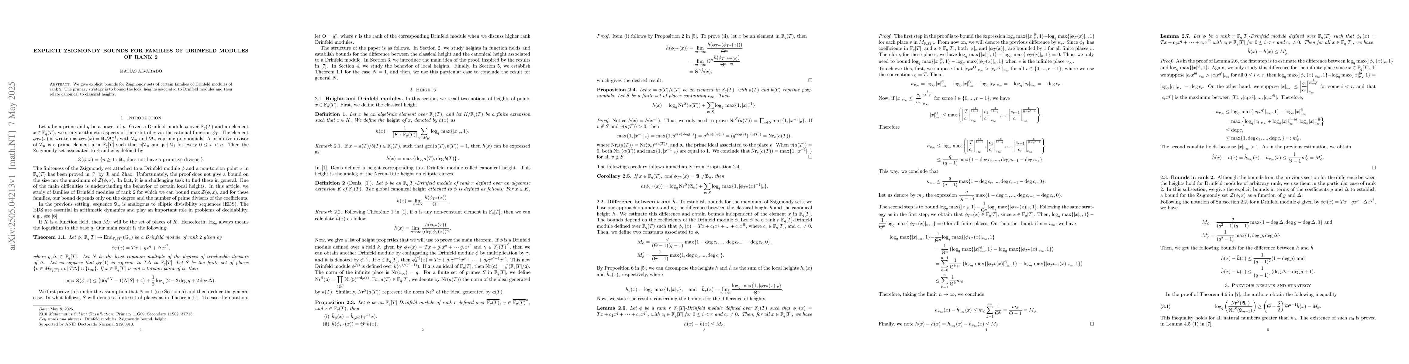 Thumbnail for Explicit Zsigmondy bounds for families of Drinfeld modules of rank 2