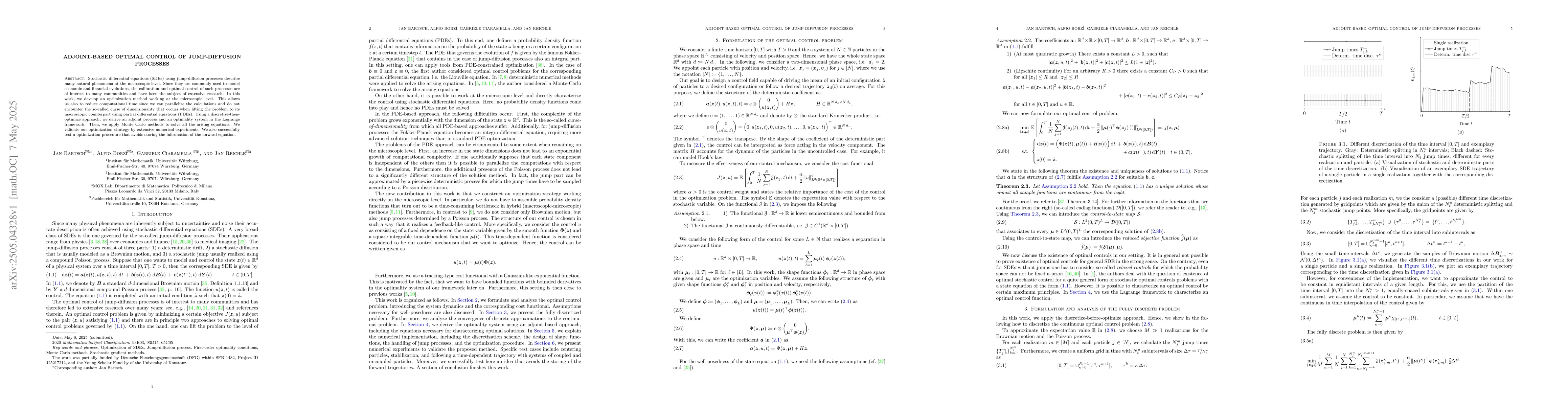 Thumbnail for Adjoint-based optimal control of jump-diffusion processes