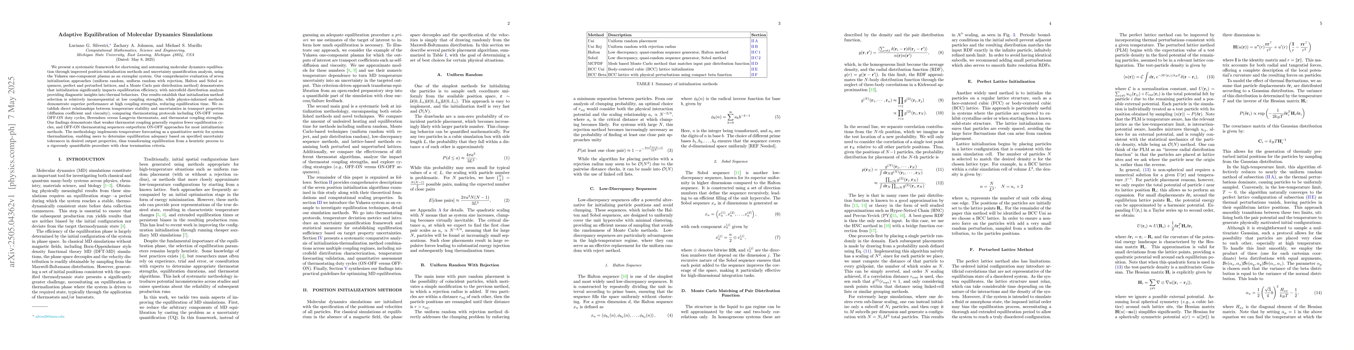Thumbnail for Adaptive Equilibration of Molecular Dynamics Simulations