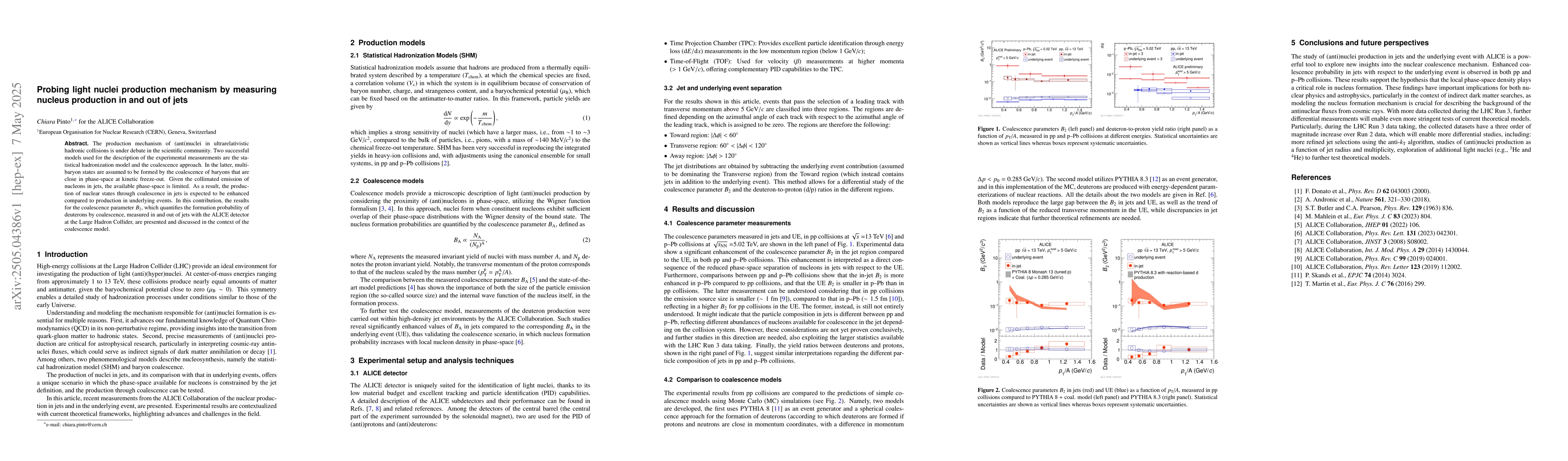 Thumbnail for Probing light nuclei production mechanism by measuring nucleus
  production in and out of jets