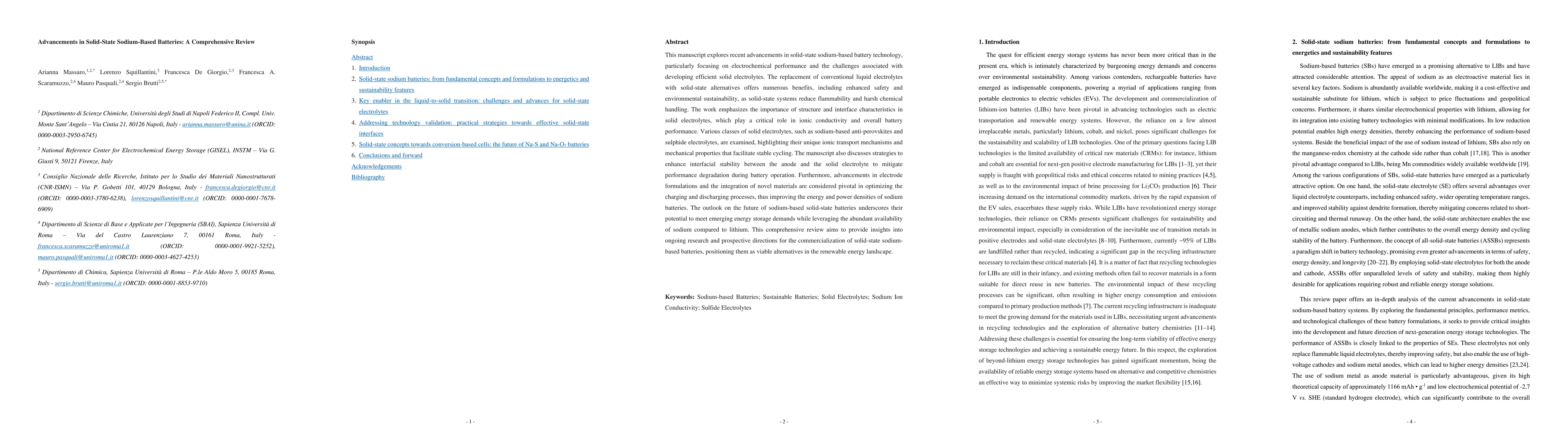 Thumbnail for Advancements in Solid-State Sodium-Based Batteries: A Comprehensive
  Review