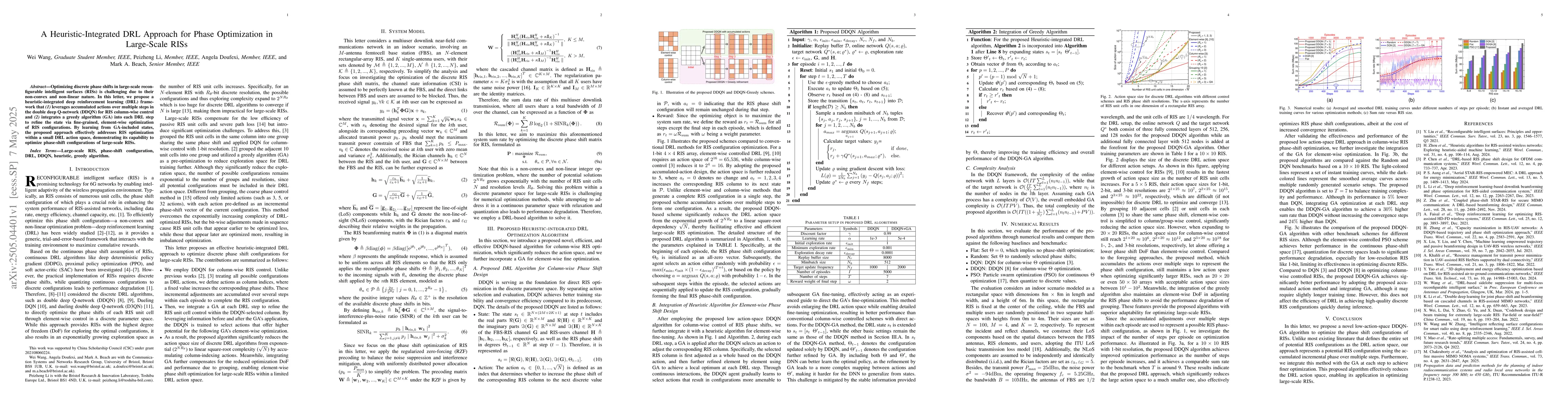 Thumbnail for A Heuristic-Integrated DRL Approach for Phase Optimization in
  Large-Scale RISs