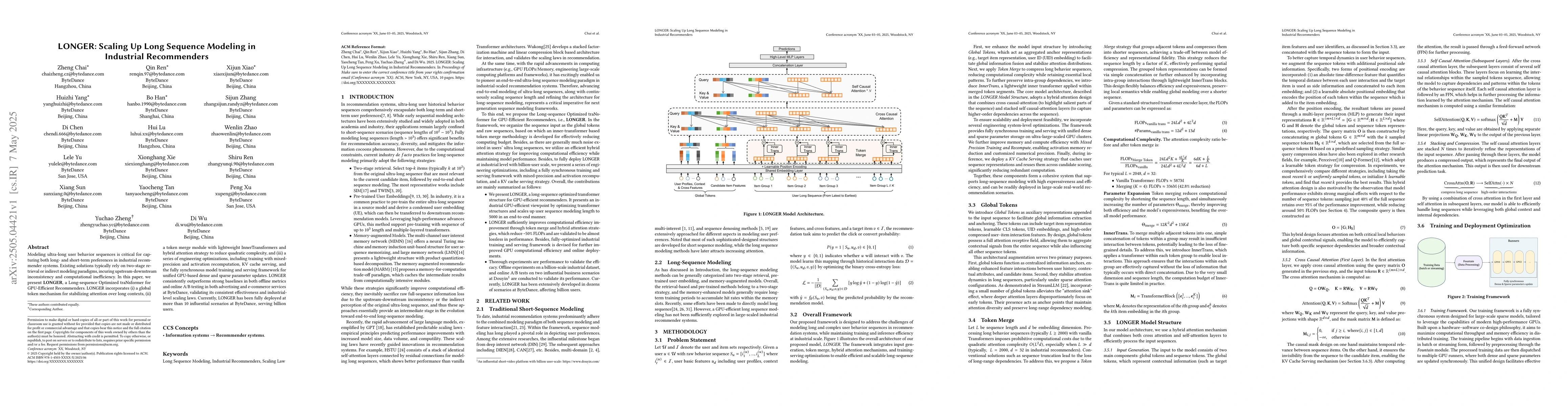 Thumbnail for LONGER: Scaling Up Long Sequence Modeling in Industrial Recommenders