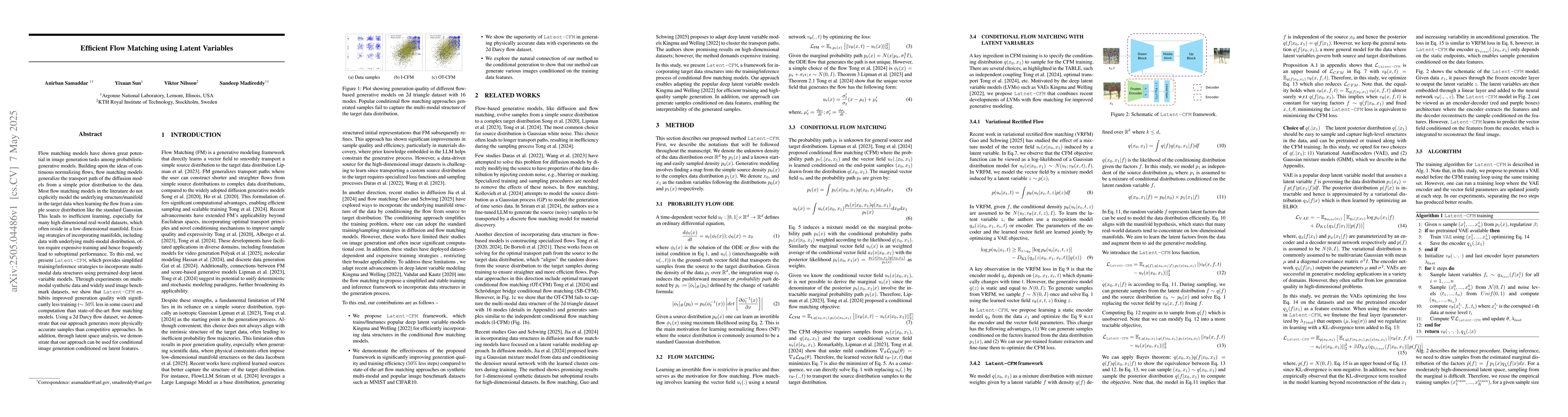 Thumbnail for Efficient Flow Matching using Latent Variables