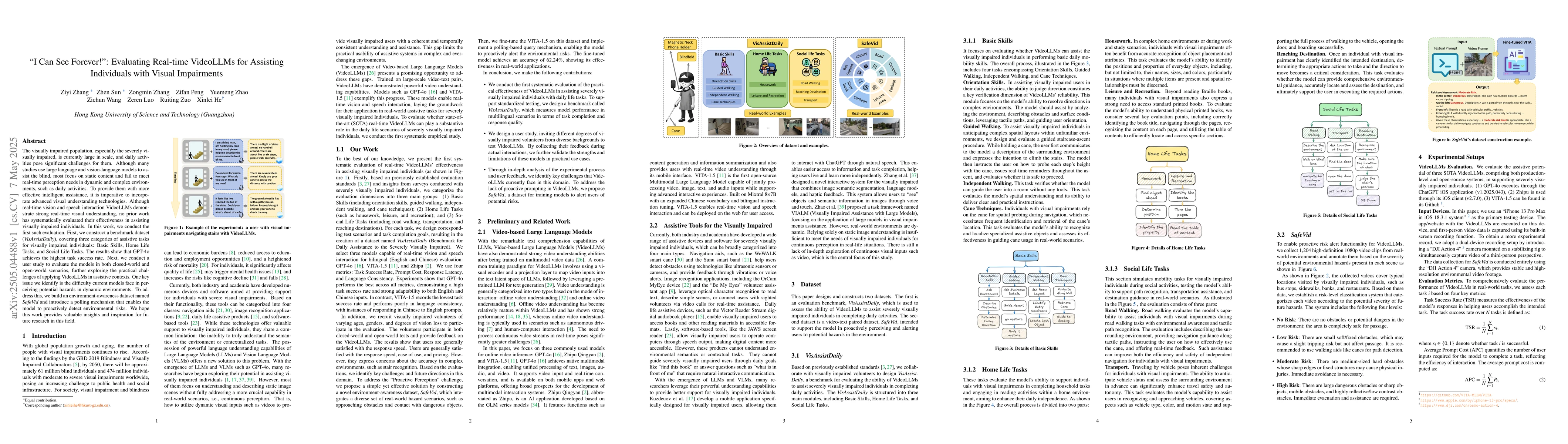 Thumbnail for "I Can See Forever!": Evaluating Real-time VideoLLMs for Assisting
  Individuals with Visual Impairments