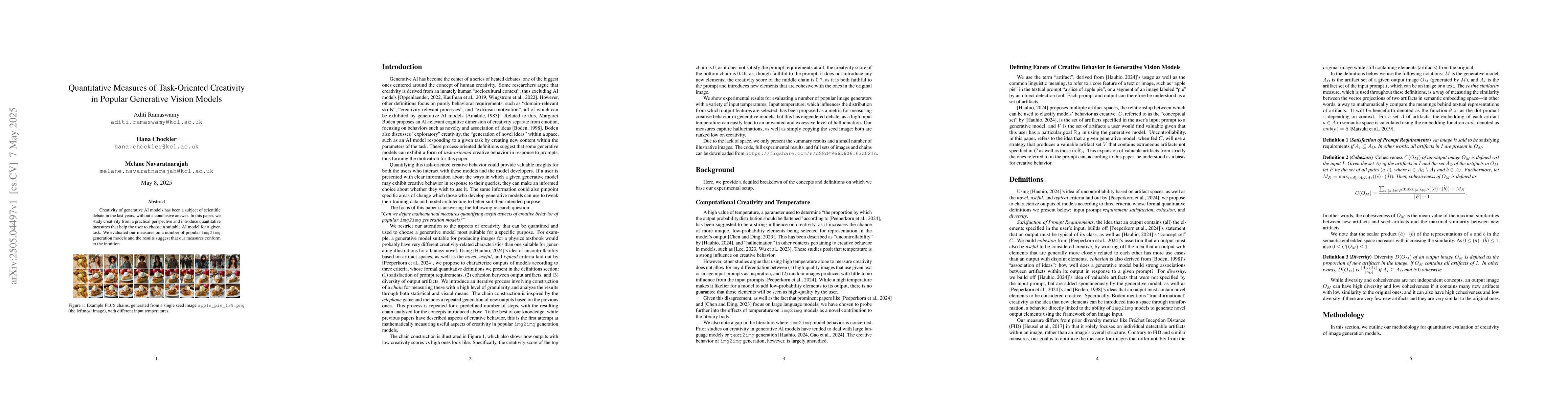 Thumbnail for Defining and Quantifying Creative Behavior in Popular Image Generators