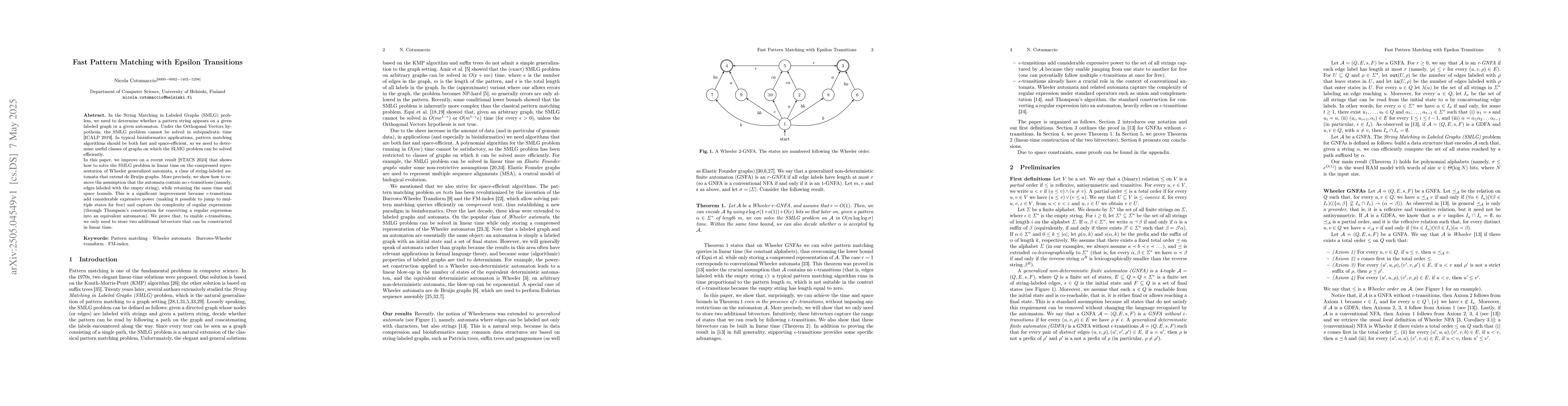 Thumbnail for Fast Pattern Matching with Epsilon Transitions