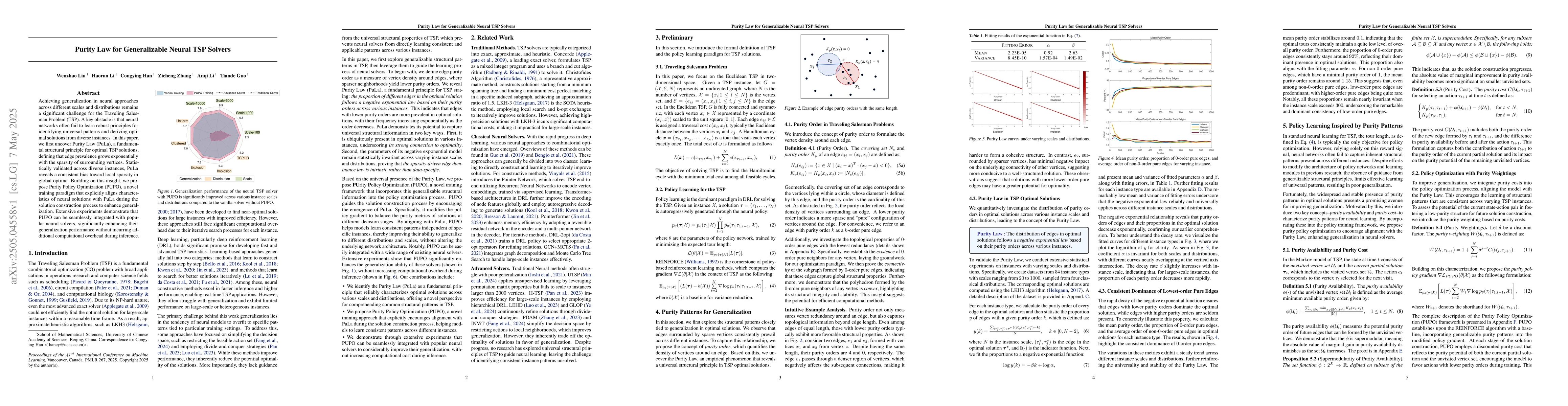 Thumbnail for Purity Law for Generalizable Neural TSP Solvers