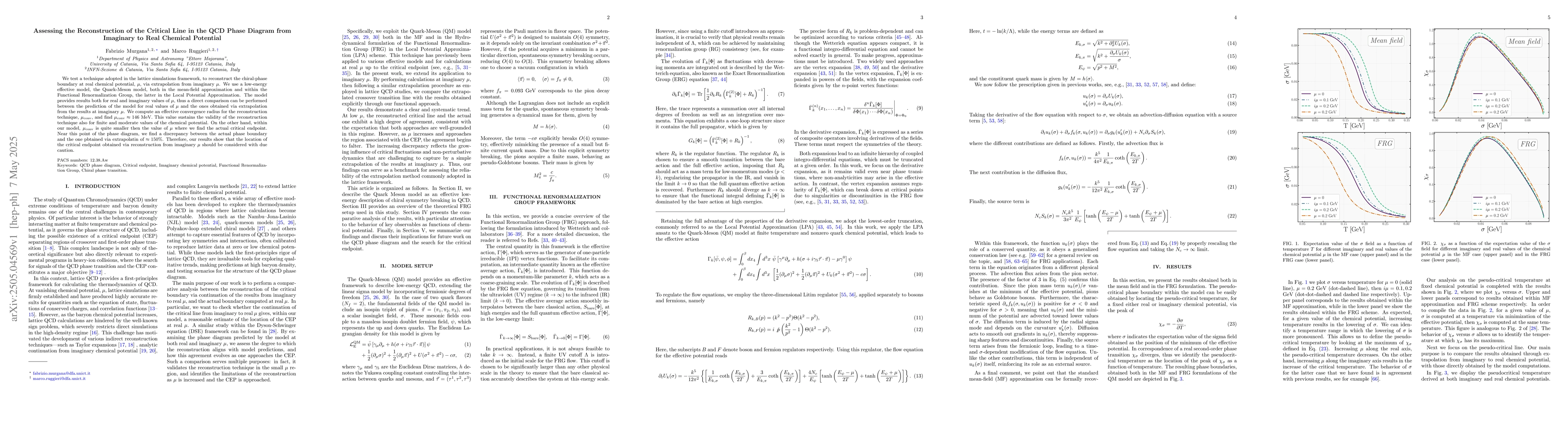 Thumbnail for Assessing the Reconstruction of the Critical Line in the QCD Phase
  Diagram from Imaginary to Real Chemical Potential
