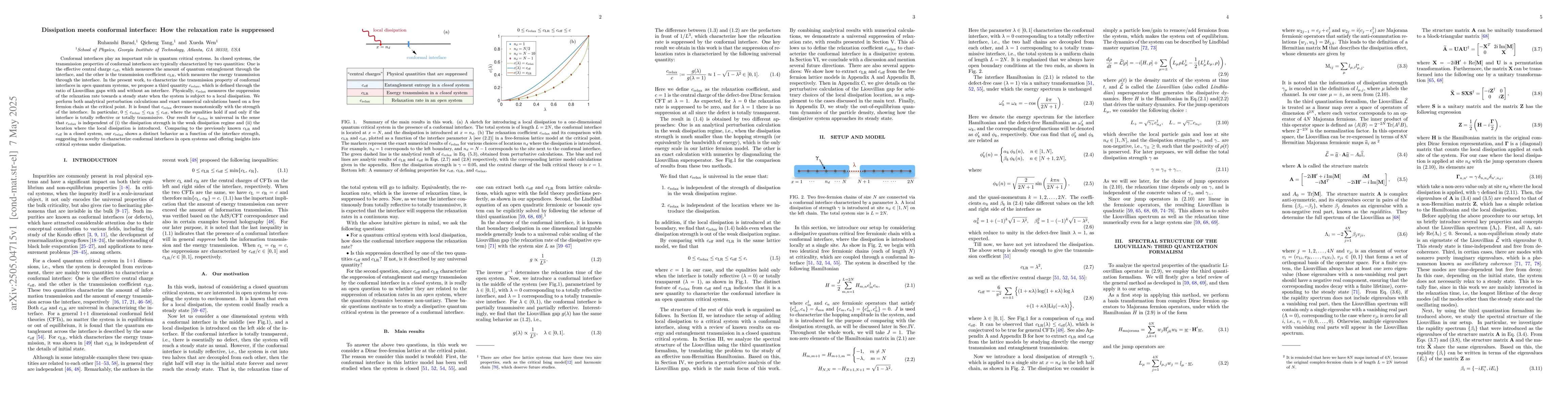 Thumbnail for Dissipation meets conformal interface: How the relaxation rate is
  suppressed