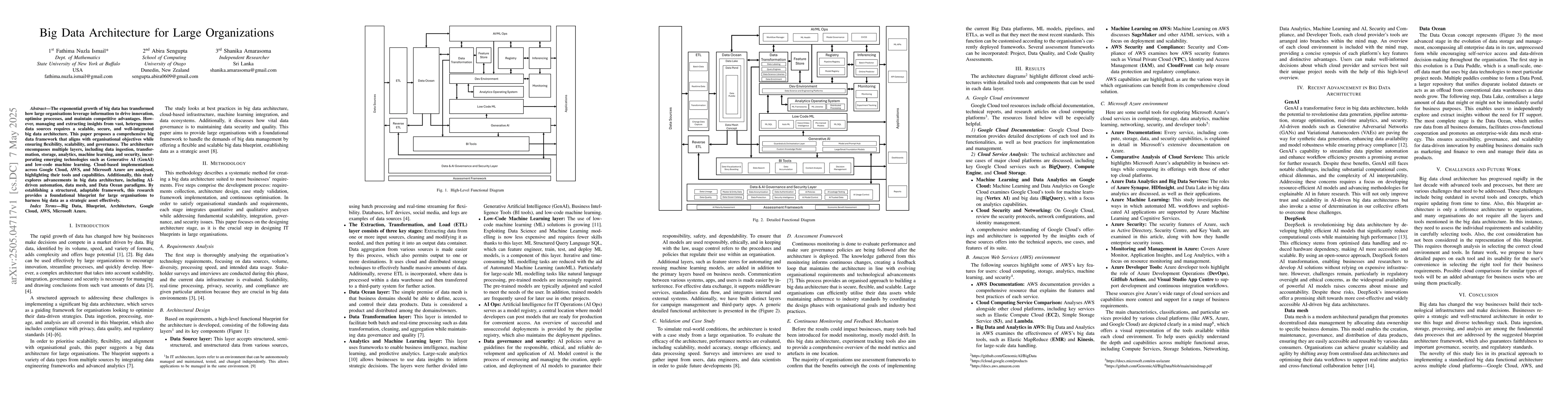 Thumbnail for Big Data Architecture for Large Organizations