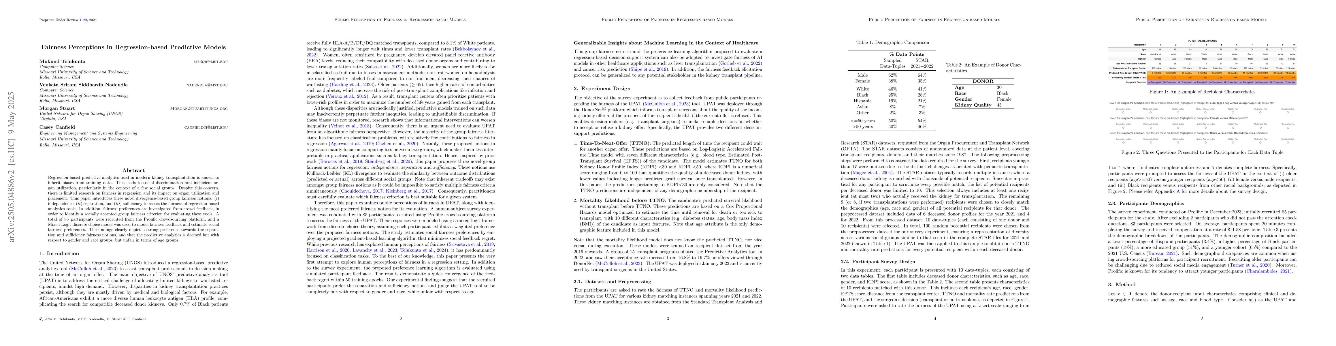 Thumbnail for Fairness Perceptions in Regression-based Predictive Models