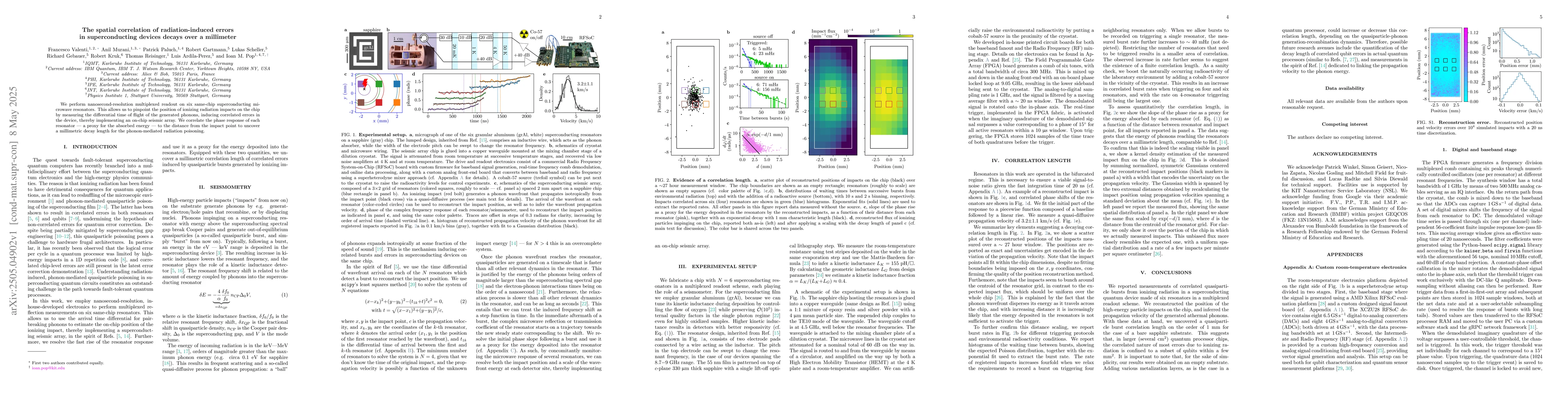 Thumbnail for The spatial correlation of radiation-induced errors in superconducting
  devices decays over a millimeter