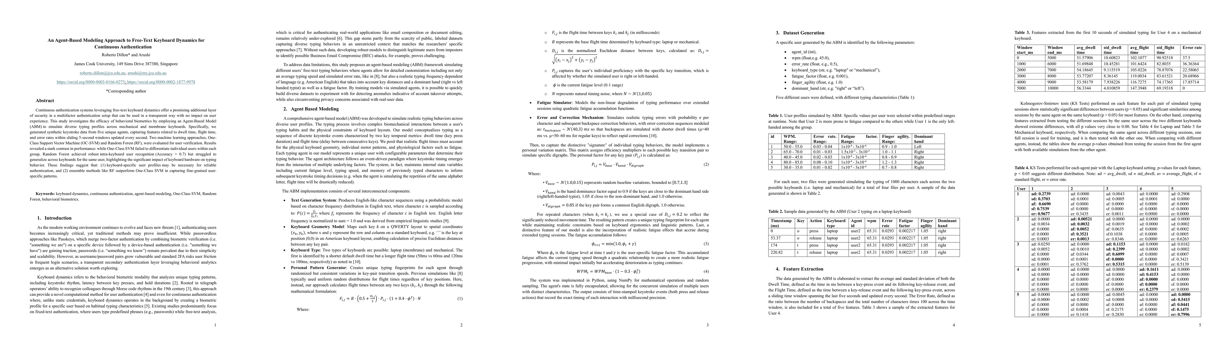 Thumbnail for An Agent-Based Modeling Approach to Free-Text Keyboard Dynamics for
  Continuous Authentication