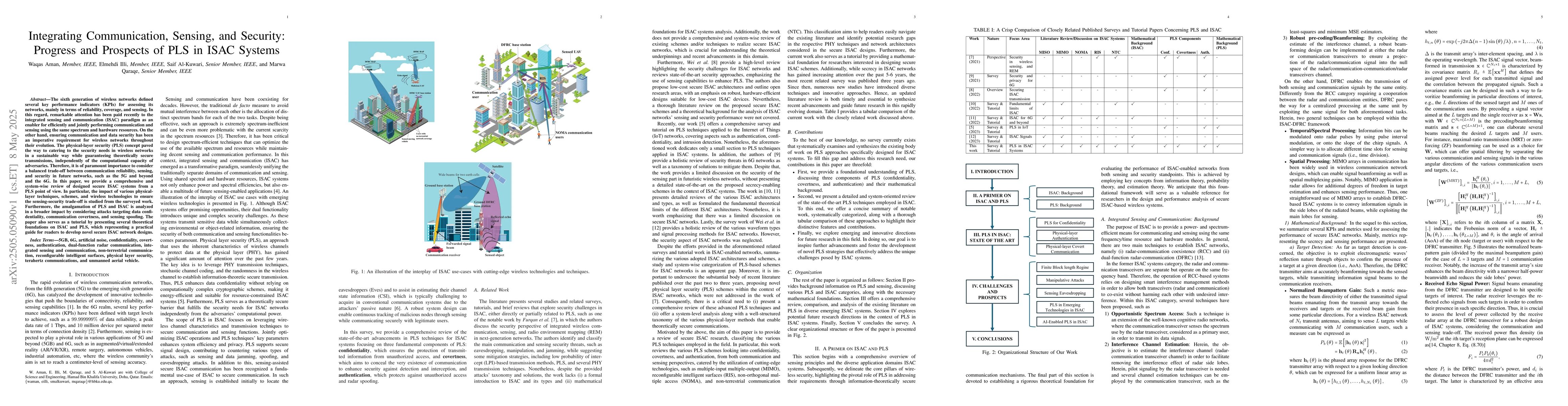 Thumbnail for Integrating Communication, Sensing, and Security: Progress and Prospects
  of PLS in ISAC Systems