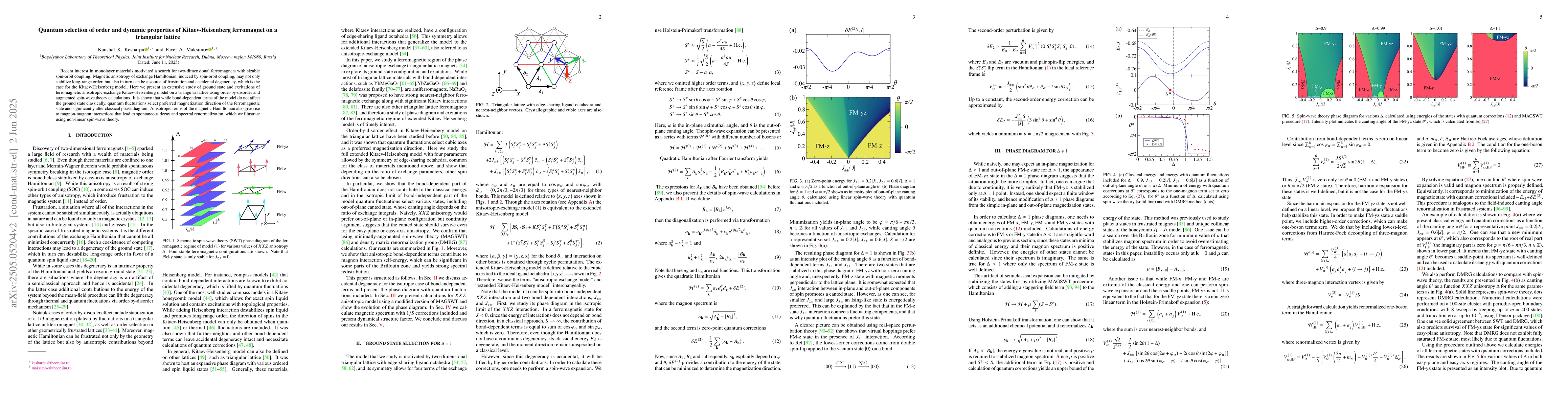 Thumbnail for Static and dynamic properties of Kitaev-Heisenberg ferromagnet on a
  triangular lattice