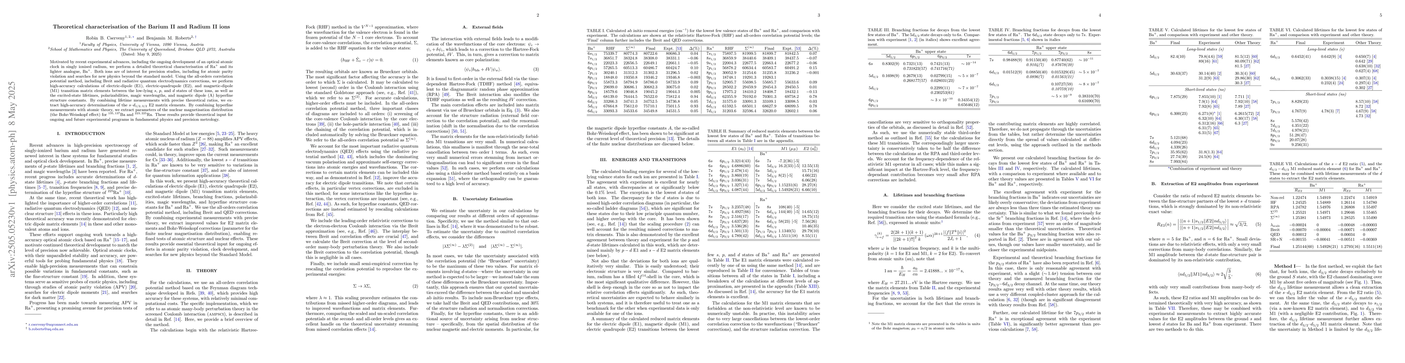 Thumbnail for Theoretical characterisation of the Barium II and Radium II ions