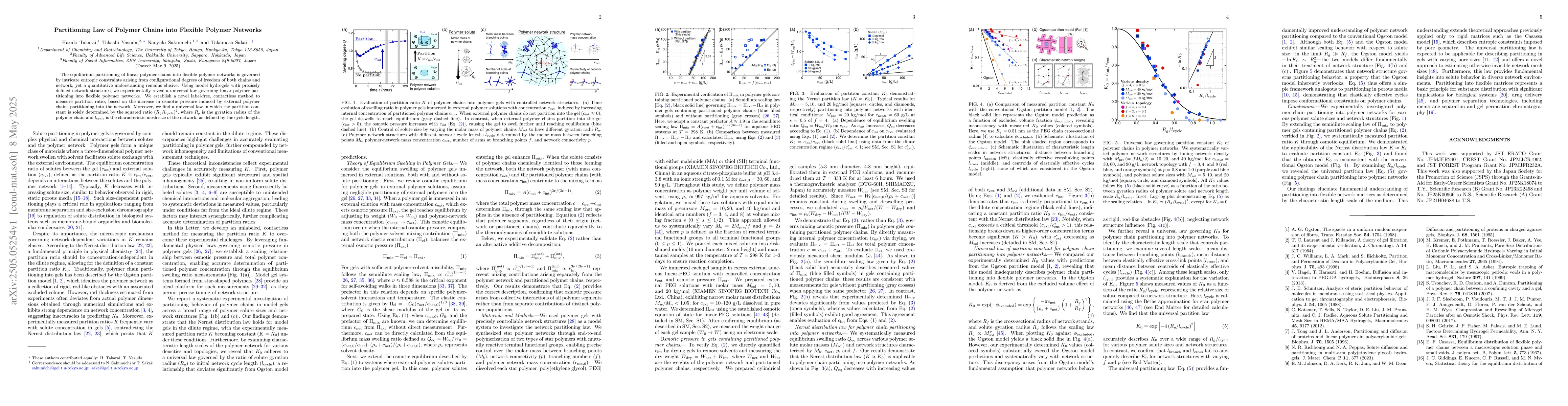 Thumbnail for Partitioning Law of Polymer Chains into Flexible Polymer Networks