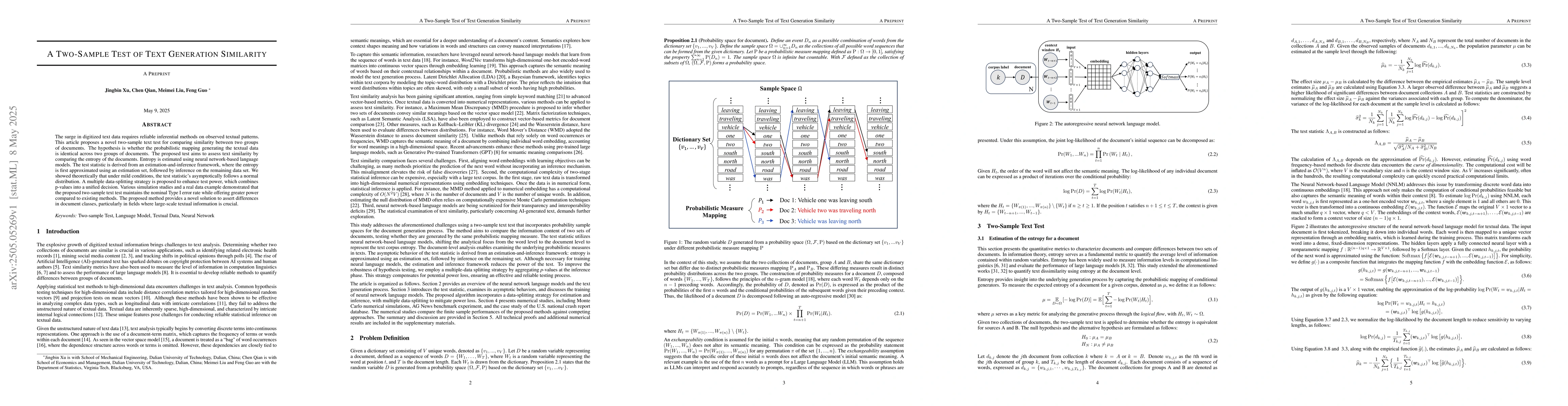 Thumbnail for A Two-Sample Test of Text Generation Similarity