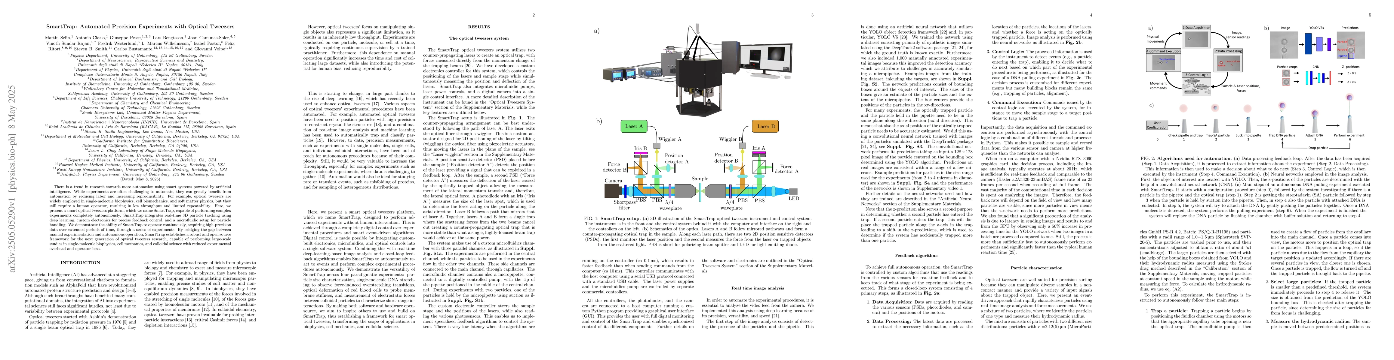 Thumbnail for SmartTrap: Automated Precision Experiments with Optical Tweezers