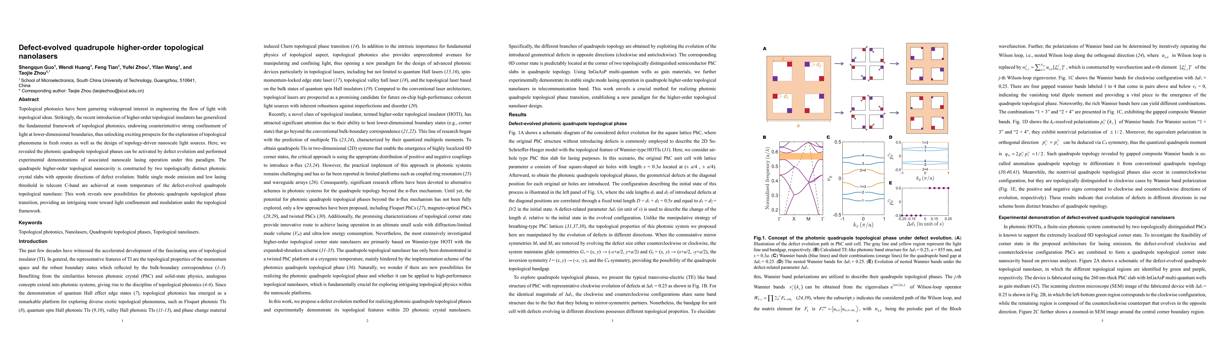 Thumbnail for Defect-evolved quadrupole higher-order topological nanolasers