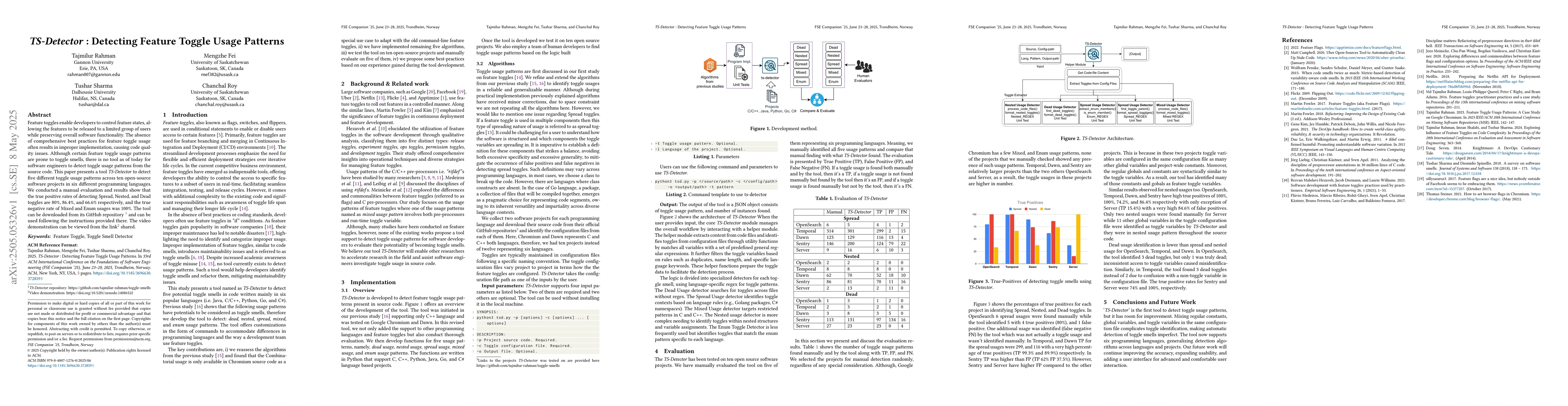Thumbnail for TS-Detector : Detecting Feature Toggle Usage Patterns
