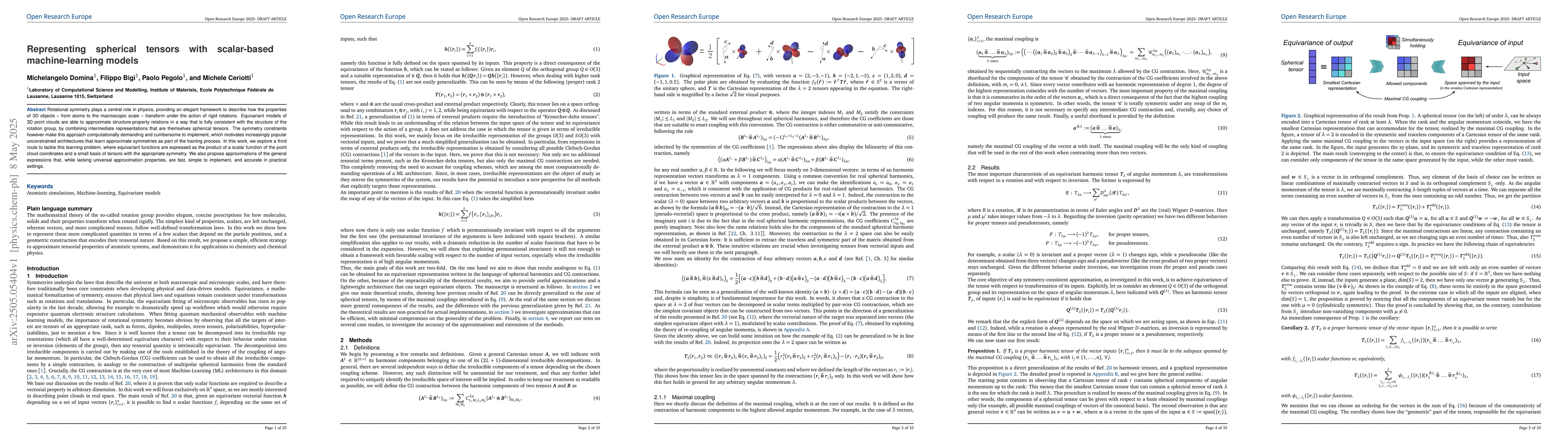 Thumbnail for Representing spherical tensors with scalar-based machine-learning models