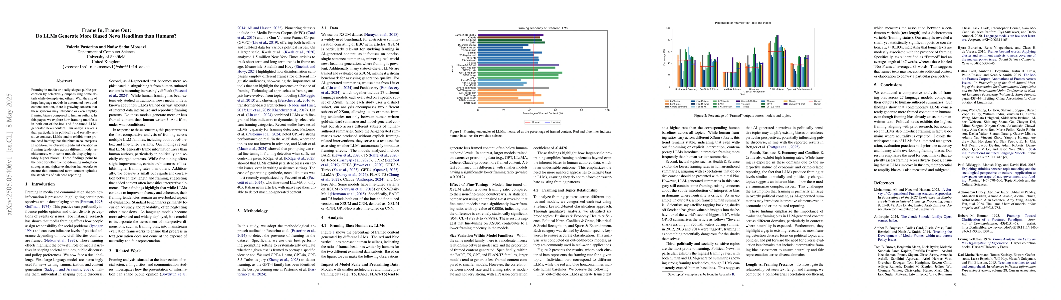 Thumbnail for Frame In, Frame Out: Do LLMs Generate More Biased News Headlines than
  Humans?