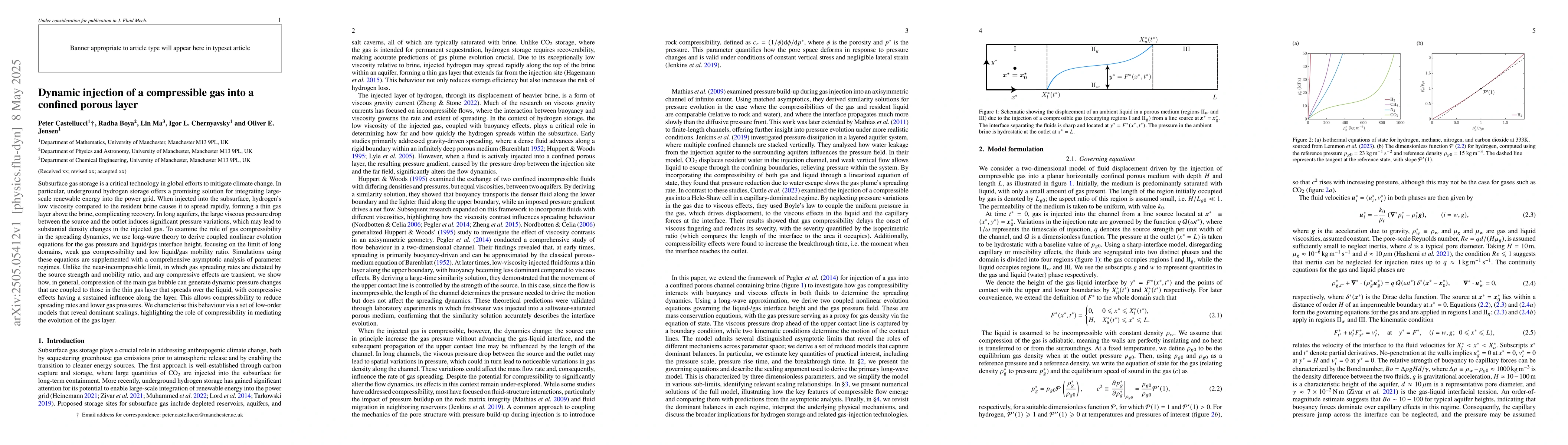 Thumbnail for Dynamic injection of a compressible gas into a confined porous layer
