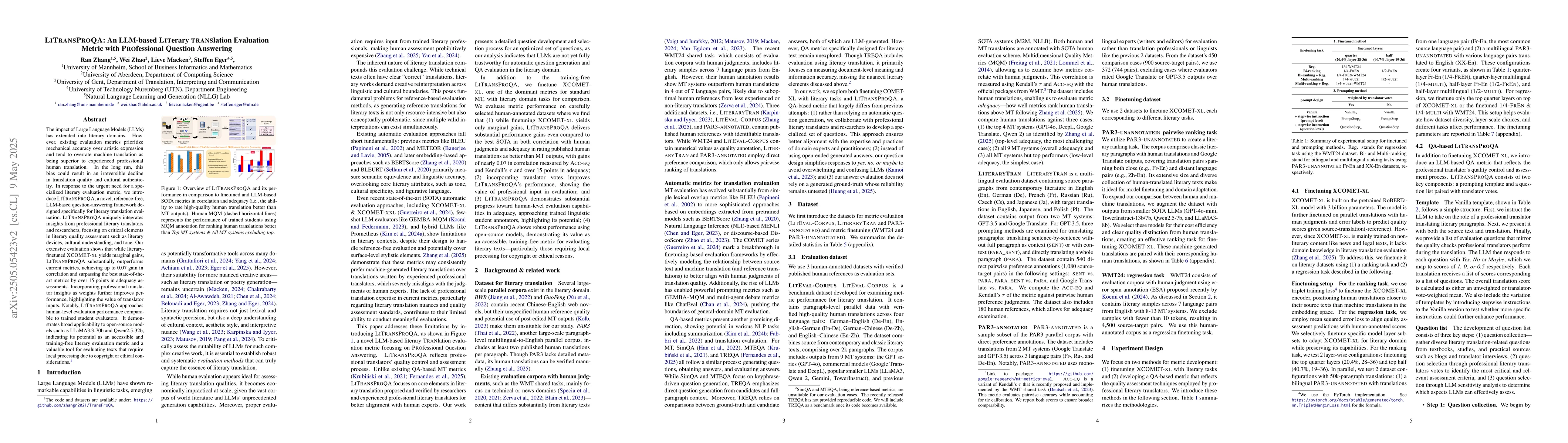 Thumbnail for TransProQA: an LLM-based literary Translation evaluation metric with
  Professional Question Answering