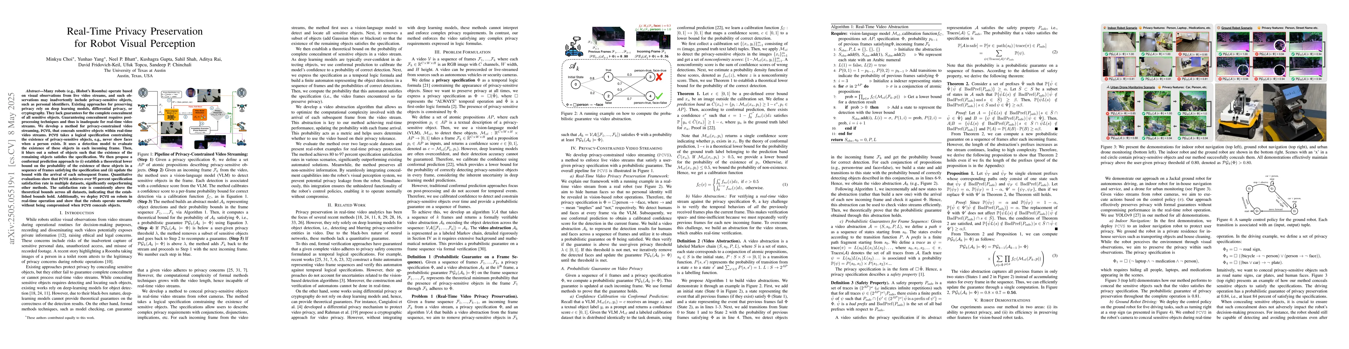 Thumbnail for Real-Time Privacy Preservation for Robot Visual Perception